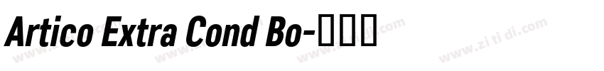 Artico Extra Cond Bo字体转换